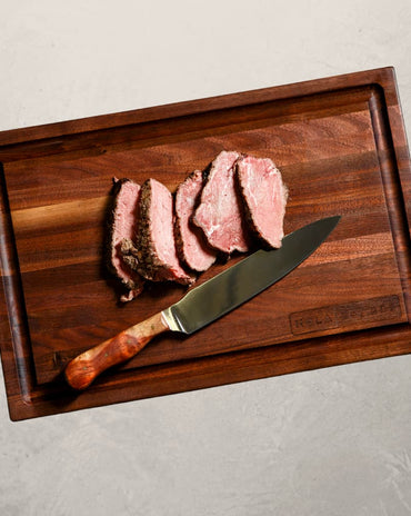 Sac-A-Lait walnut cutting board inspired by Louisiana freshwater fish, handcrafted 12x18 board ideal for serving and engraving