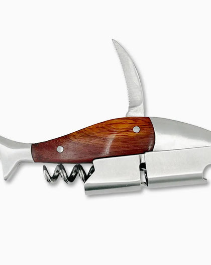 Shark Waiter’s Tool – Walnut Handle Wine Key