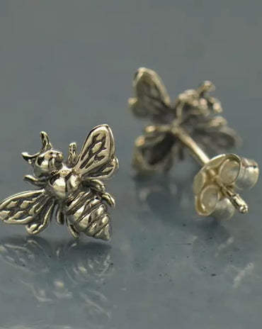 Honeybee Stud Earrings | Dainty Bee Jewelry