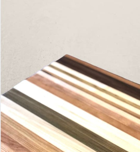 Wild Chop-itoulas mixed wood charcuterie board with cherry, maple, sinker cypress, and walnut, inspired by New Orleans street Tchoupitoulas