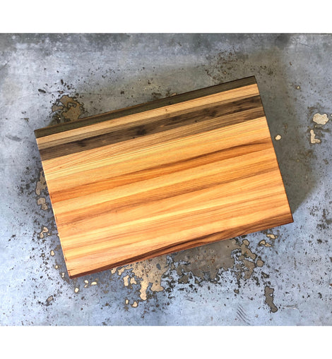 Live Edge Cutting Board with Handle  Words with Boards - Words with Boards,  LLC