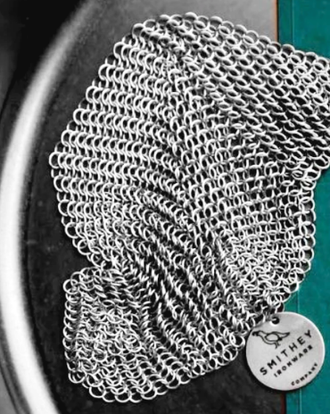 Chain Mail Cast Iron Scrubber