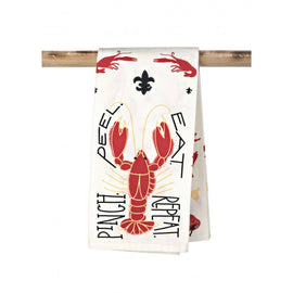 New Orleans Seafood Gumbo 3-Piece Kitchen Towel Oven Mitt and Pot