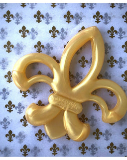 Gold Fleur De Lis Teether