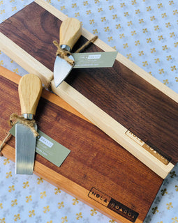 Tracks Accoutrement Board and Cheese Knife Gift Set