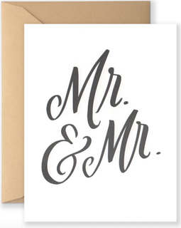 Mr & Mr Wedding Card