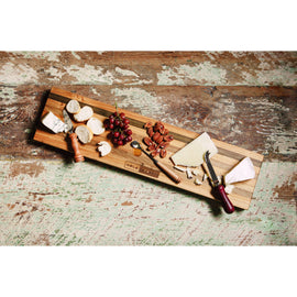 NOLA Boards - Professor Long Board Sinker Cypress Cheese Board In Use
