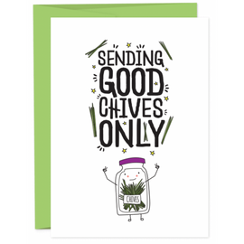 Sending Good Chives Card
