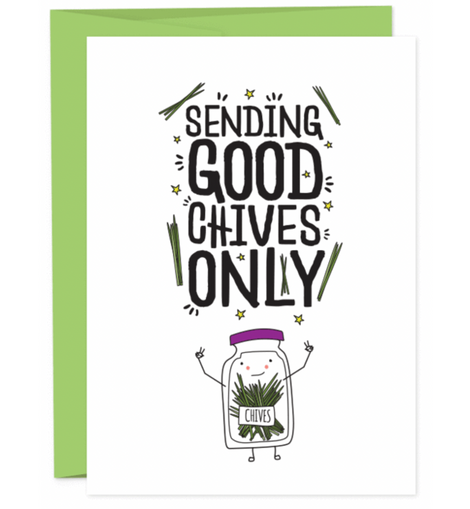 Sending Good Chives Card