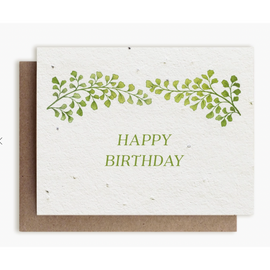 Happy Birthday Plantable Herb Card