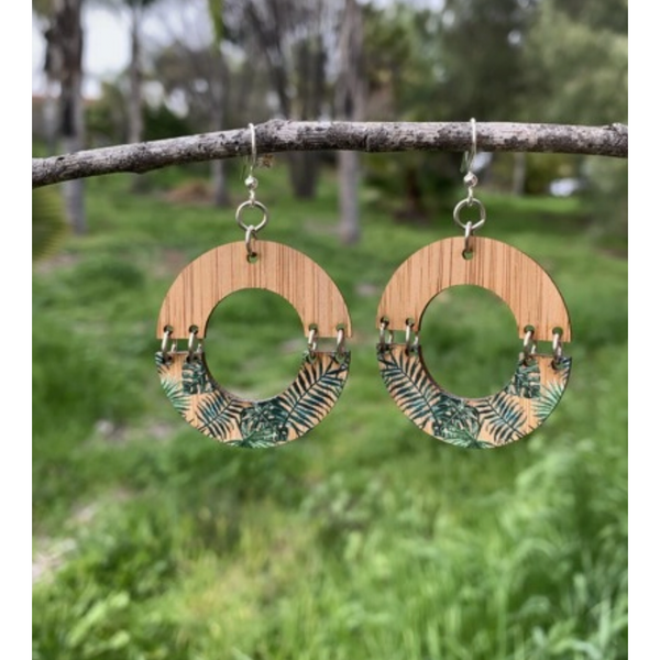 Custom Bamboo Earrings-name Bamboo Earrings-heart Bamboo Earrings-custom  Name Earrings-personalized Women's Earrings-gift for Her - Etsy