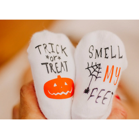 Baby Socks Trick Or Treat Smell My Feet