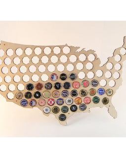 USA Bottle Cap Map