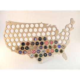 USA Bottle Cap Map