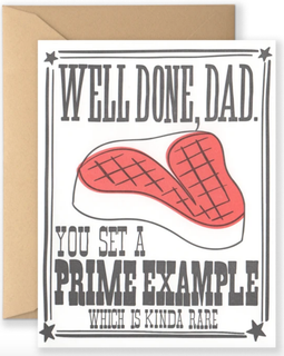 Well Done Dad Prime Example Fathers Day Card