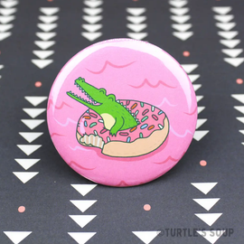 Donut Alligator Pin