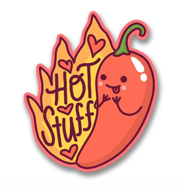 Hot Stuff Chili Pepper Sticker